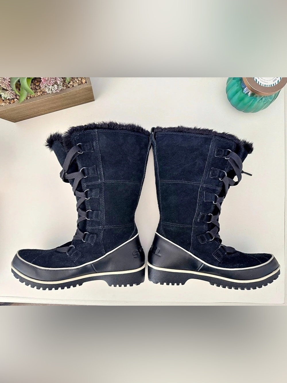 SOREL Tivoli High II Black Waterproof Winter Boots Size 8 - Picture 3 of 13